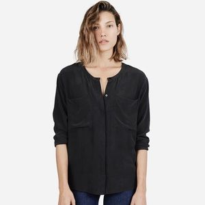 Everlane silk pocket shirt